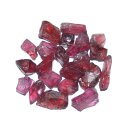 Granat mini 10 g Rohsteine Rohstücke Super A* Qualität  ca. 5 - 10 mm , ca. 15 -20 Steine