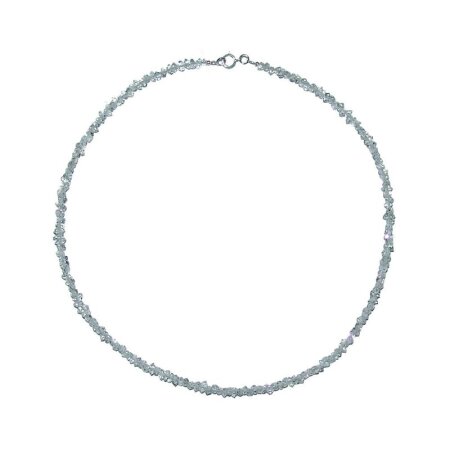 Herkimer Diamant Doppelender Kette Super klare A* Qualität mit 925er Silber Karabinerverschluss Länge ca. 40 cm