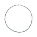 Herkimer Diamant Doppelender Kette Super klare A* Qualität mit 925er Silber Karabinerverschluss Länge ca. 40 cm