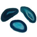 Achatscheibe petrol blau schön transparent ca. 80...