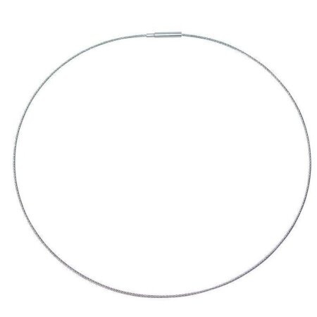 Stahl-Halsreifen silberfarbig für Bohrungen ab 2,5 mm 50 cm