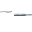 Stahl-Halsreifen silberfarbig für Bohrungen ab 2,5 mm 50 cm