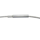 Stahl-Halsreifen silberfarbig für Bohrungen ab 2,5 mm 50 cm