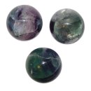 Fluorit Kugel ca. 35 mm Ø in grün - lila Farbe Handschmeichler