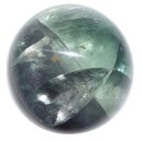 Fluorit Kugel ca. 40 mm Ø in grün - lila Farbe Handschmeichler