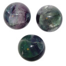 Fluorit Kugel ca. 40 mm Ø in grün - lila Farbe Handschmeichler