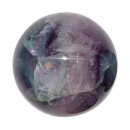 Fluorit Kugel ca. 40 mm Ø in grün - lila Farbe Handschmeichler