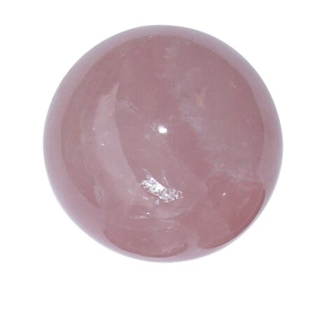 Rosenquarz Kugel ca. 40 mm Ø, A*extra Qualität aus Madagaskar super klare rosa Farbe