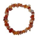 Achat Carneolfarben Splitterarmband auf Strechband ca. 4...