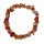 Achat Carneolfarben Splitterarmband auf Strechband ca. 4 - 8 mm, 19 - 20 cm lang