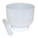 Bergkristall Klangschale aus 99,9 % Bergkristall mit Klöppel faszinierender langanhaltender Klang