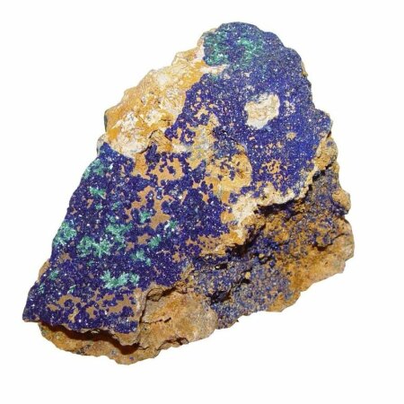 Azurit auf Matrix (Muttergestein) Mineral Roh...