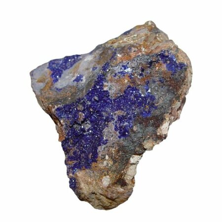 Azurit auf Matrix (Muttergestein) Mineral Roh verschiedene Größen
