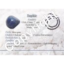 Saphir kleiner Rohstein Rostück schöne lila blaue Farbe ca. 15 - 20 mm Super A*Qualität aus Sri Lanka