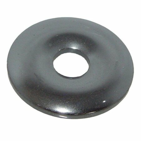 Hämatit Ø 50 mm Donut Anhänger auch Blutstein genannt schönes glänzendes grau anthrazit