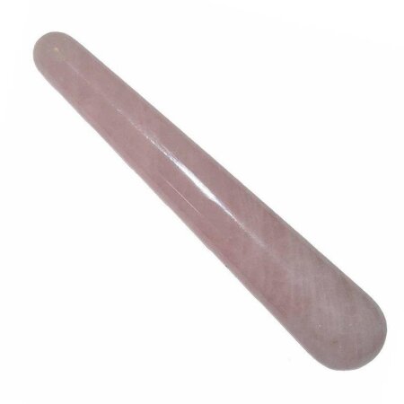 Rosenquarz Massage Stab / Griffel konische Form ca. 100 mm