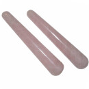 Rosenquarz Massage Stab / Griffel konische Form ca. 100 mm