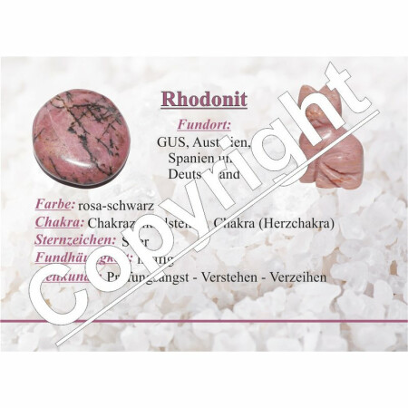 Rhodonit Massage Stab / Griffel konische Form ca. 100 mm gute Steinqualität