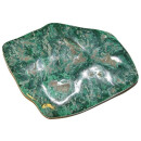 Malachit XXL Sammler Stück eine Seite poliert Rarität mit Augen ca. 1140 g ca. 20x13,5 cm