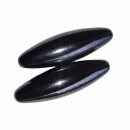 1 Paar Magnete in Oliven Form aus magnetisiertem Hämatit, singende Steine, M: ca. 40 mm