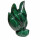 Malachit Skulptur Flamme ca. 90 x 45 mm SUPER A*Qualität schöne Farbe und Maserung