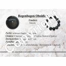 Regenbogen Obsidian Kugel ca. 24 - 26 mm Ø A*...