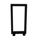 Display Kunststoff mit Folien Bespannung zur schwebenden Präsentation Schwarz M= 9  x 18 cm