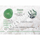 Fluorit Spitze ca. 70  mm in grün - lila Farbe als Handschmeichler