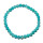 Amazonit 5 mm facettiertes Kugelarmband auf elastischem Band aufgezogen ca. 19 - 20 cm