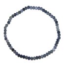 Iolith 4 mm facettiertes Kugelarmband auf elastischem...