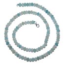 Aquamarin und Morganit 5 mm faccettierte Kugelkette mit...
