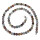 Botswana Achat 8 mm faccettierte Kugelkette mit 925er Silber Karabiner Verschluss ca. 45 cm