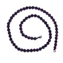 Amethyst 6 mm facettierte Kugel Kette mit 925er Silber...