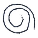 Iolith 6 mm facettierte Kugel Kette mit 925er Silber...