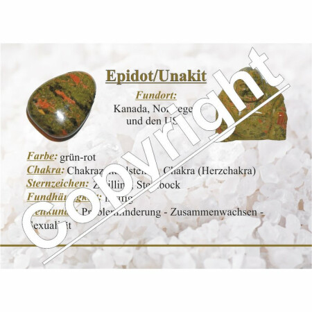 Unakit /Epidot Herz Schlüsselanhänger ca. 25 mm mit Kette ca. 85 mm Geschenk der Liebe