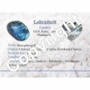 Labradorit Trommelstein B* XL ca. 30 - 50 mm grüner Punkt