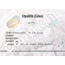 Opalith -Glas blau kleine Trommelsteine  ca. 12 - 15 mm