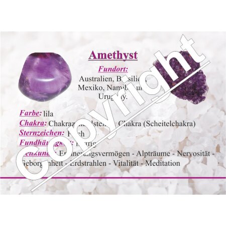 Amethyst Chevron A* Qualität 10 - 30  mm
