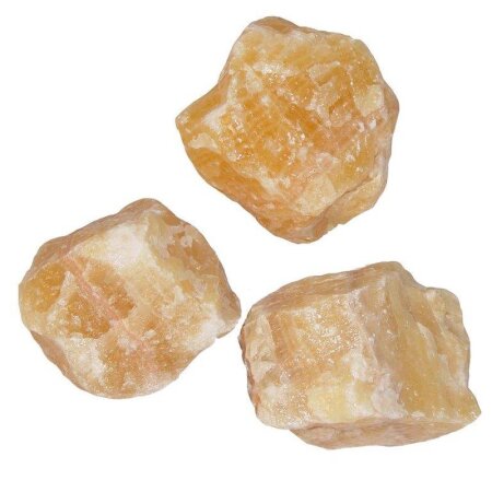 Orangencalcit XL Rohsteine gesäuert A* Qualität 80 - 200 mm