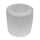 Selenit Teelicht klein rund ca. 65 x 60 mm aus Marokko ugs. auch Marienglas