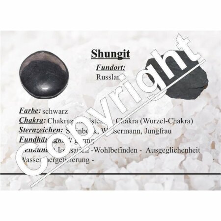 Shungit / Schungit Trommelstein  30 - 40 mm