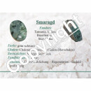 Smaragd 3  kleine Trommelsteine A* Qualität ca. 6 - 8 Gramm, ca. 10 - 15 mm
