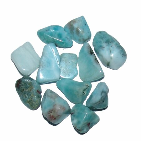 Larimar / Atlantis Stein  mini Trommelsteine   ca. 10 - 20 mm