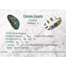 Ozean Jaspis Herz Handschmeichler teilweise mit Oberflächenstruktur ca. 35 -40 mm