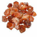 Carneol - Achat 100 g anpoliert Handschmeichler Wassersteine ca. 4 - 7 Steine