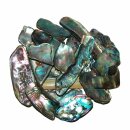 Paua Shell  Seeopal mit herrlichem blauem Farbspiel ca. 20 - 50 mm