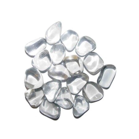 Bergkristall 100 g Trommelsteine, ca. 10 - 20 mm, ca. 13 - 18 Steine