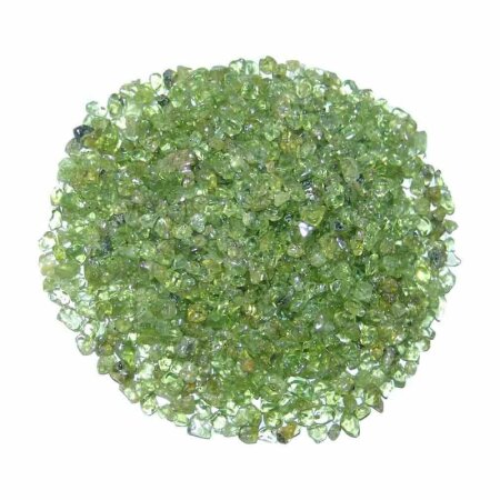 Peridot / Olivin 100 g kleine Trommelsteine / Wassersteine ca. 2-4 mm A* Qualität klar