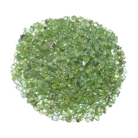 Peridot / Olivin 100 g kleine Trommelsteine Wassersteine ca. 2-4 mm A* Qualität