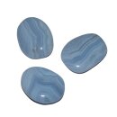 Chalcedon flacher Trommelstein Handschmeichler A* Qualität ca. 35 - 40 mm